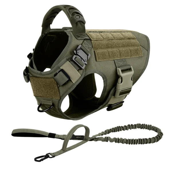 Tactical Dog Harness Leash Set.