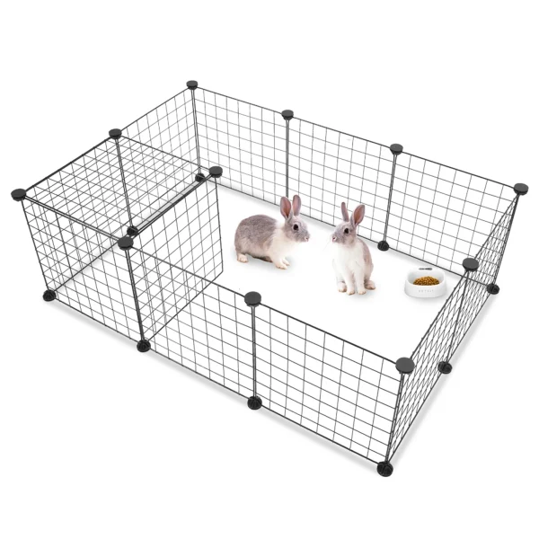Portable Metal Wire Pet Playpen.