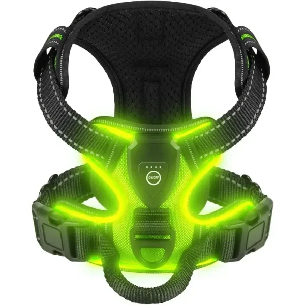 Rechargeable Led luminous Dog Harness Vest