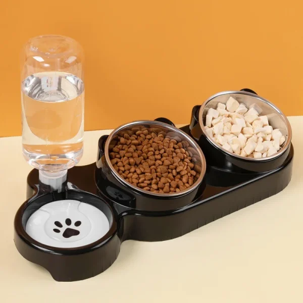 Automatic Water Refill Slanted Food Bowl.