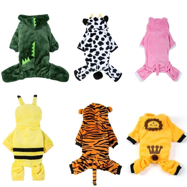 Soft Fleece Jumpsuits for Pets.