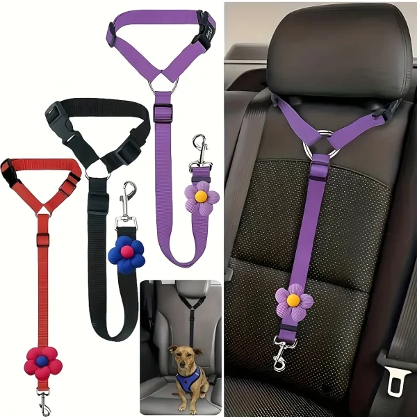 Dog Seat Belt for Vehicle Secure.