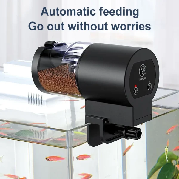 Automatic Fish Tank Feeder Large Capacity.