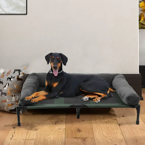 Indoor Outdoor Elevated Pet Lounger.