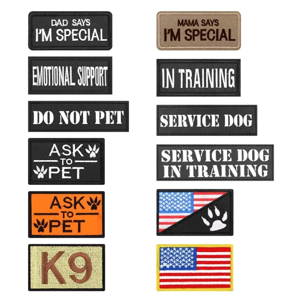12 Pieces Tactical Patches