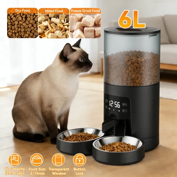 6L Automatic Cat Feeder